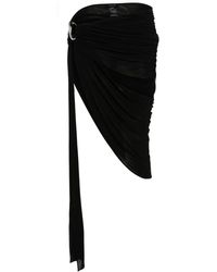 Mugler - Minijupe drapée à design asymétrique - Lyst