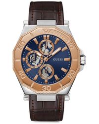 Guess USA - Gerecycled Staal Chronograph 46 Mm Horloge - Lyst