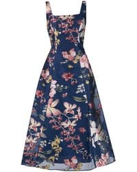 Marchesa - Floral-Print A-Line Dress - Lyst