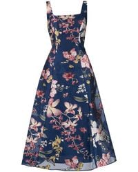 Marchesa - Floral-Print A-Line Dress - Lyst