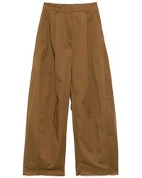 Thelatest Billie Popeline Leggero Ab Trousers in Blue | Lyst