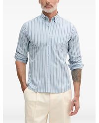 Benetton - Striped Button-Down Shirt - Lyst