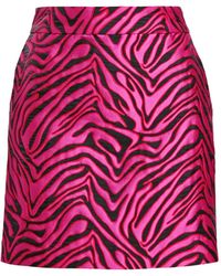 Essentiel Antwerp - Kinley Zebra-Motif Jacquard A-Line Mini Skirt - Lyst