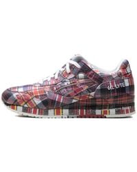 Asics - X Comme Des Garçons Plaid-Pattern Sneakers - Lyst
