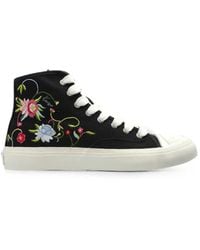 KENZO - Hoshi High Floral-Embroidered Sneakers - Lyst