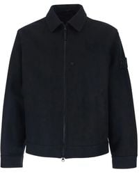 Stone Island - ロゴ フランネルジャケット - Lyst