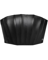 Marc Jacobs - Strapless Leather Corset Top - Lyst