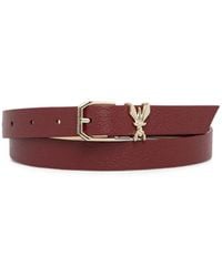 Patrizia Pepe - Fly-Plaque Grained-Leather Belt - Lyst