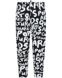 DSquared² - Logo-Print Slim-Leg Jeans - Lyst