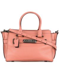 COACH Swagger 21 Tote Bag - Pink