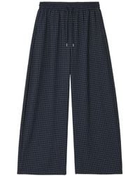 B+ AB - Gingham-Check Drawstring Trousers - Lyst