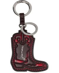 Ganni - Boot-Shaped Keyring - Lyst