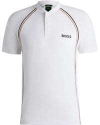 BOSS - Logo-Print Polo Shirt - Lyst
