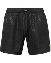 Philipp Plein - Short De Bain À Logo Embossé - Lyst