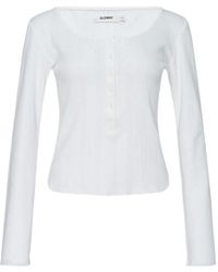 GLOWNY - Button-Up Polo Top - Lyst