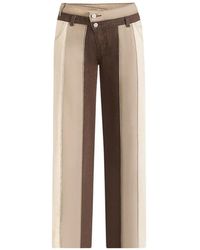 Manière De Voir - Jacinda Colour Block Denim Jeans - Lyst