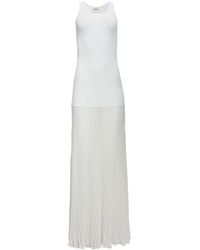 Khaite - Nivea Pleated Maxi Dress - Lyst