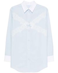 Viktor & Rolf - Lace-Trimmed Bow-Detail Shirt - Lyst