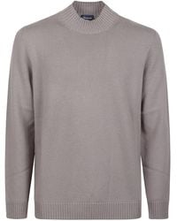 Drumohr - Pull Côtelé À Col Roulé - Lyst