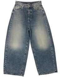 HTC - Embellished Baggy Wide-Leg Jeans - Lyst