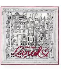 Lancel - Paris A La Fenetre Printed Scarf - Lyst