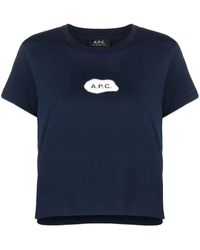 A.P.C. - Astoria Logo-print T-shirt - Lyst
