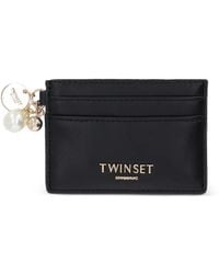Twinset - Porte-Cartes À Perles Artificielles - Lyst