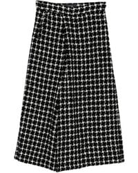 Yohji Yamamoto - Tweed Flared Trousers - Lyst