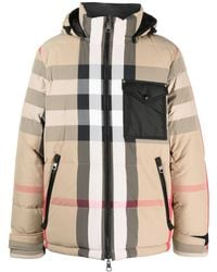 Burberry - Reversible Check Puffer Jacket - Lyst