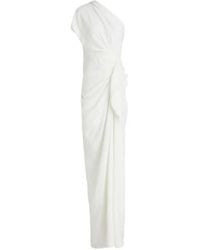 Rhea Costa - Elena One-Shoulder Draped Gown - Lyst