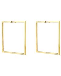 CADAR - 18Kt Foundation Square Hoop Earrings - Lyst