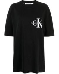 Calvin Klein - Logo-Embroidered Cotton T-Shirt - Lyst