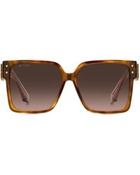 Etro - Blossom-Embellished Square Sunglasses - Lyst