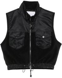 Cecilie Bahnsen - Windflower-Embroidered Fleece Vest - Lyst