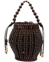 Cult Gaia - Lanterna Beaded Top-Bucket Bag - Lyst