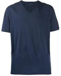 John Varvatos - Plain V-Neck T-Shirt - Lyst