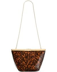 Jimmy Choo - Ganache Tortoiseshell-Effect Clutch Bag - Lyst