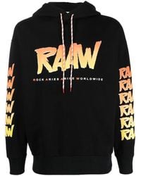 Aries - Logo Print Hoodie - Lyst