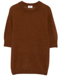 DRYKORN - Open-Knit Short-Sleeve Sweater - Lyst