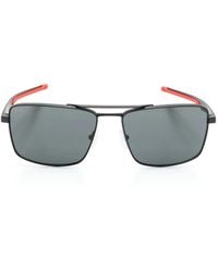 Scuderia Ferrari - Logo-Plaque Square-Frame Sunglasses - Lyst
