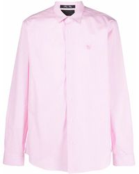 Philipp Plein - Skull-Embroidered Striped Shirt - Lyst