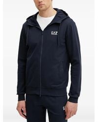 EA7 - Tuta Sportiva Con Logo E Zip - Lyst