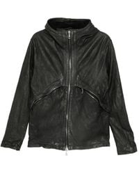 Giorgio Brato - Veste En Cuir À Capuche - Lyst
