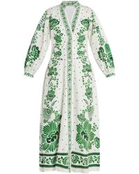 FARM Rio - Floral-print Shirt Maxi Dress - Lyst