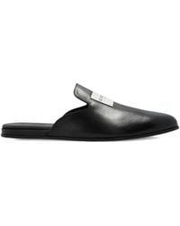 Givenchy - Logo-Patch Leather Mules - Lyst