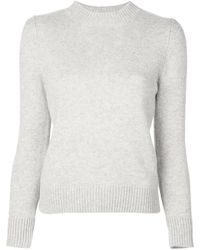 Co. Cashmere Round Neck Jumper - Gray