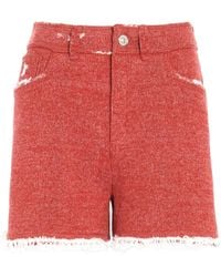 Barrie - Fine-Knit Fringe-Detail Shorts - Lyst