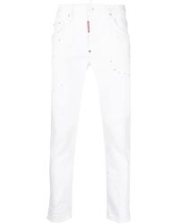 DSquared² - Skater Paint-Splatter Skinny Jeans - Lyst