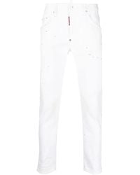 DSquared² - Skater Paint-Splatter Skinny Jeans - Lyst