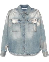 Palm Angels - Coated Denim Shirt - Lyst